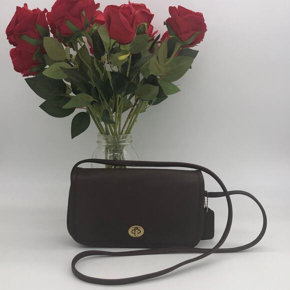 LIKE NEW Vintage Coach Dinky Bag 9375 Mahogany Costa Rica 2000 - Picture 1 of 10